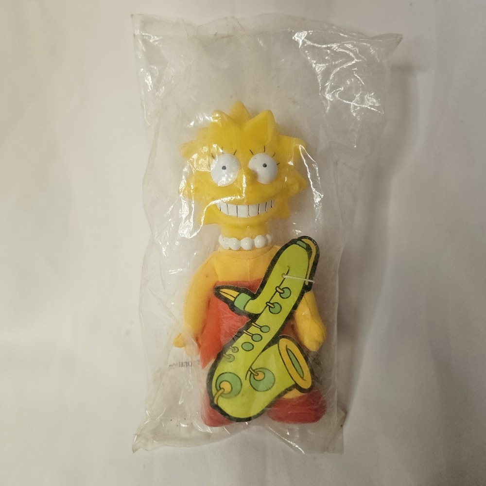 Vintage NOS 1990 Burger King The Simpsons Plush Dolls LISA Sealed in Package
